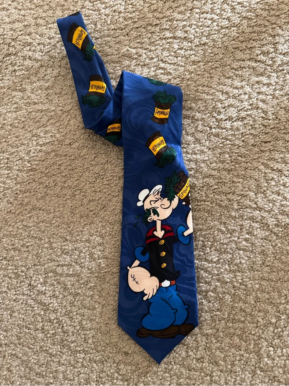 Vintage Popeye Novelty Tie